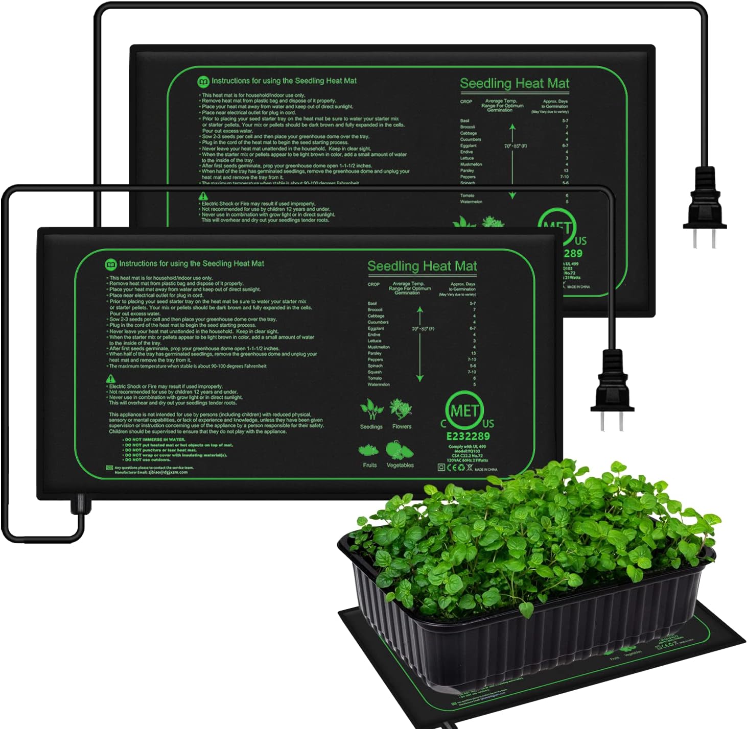 Seedling Heat Mat - 10/25/50 CM Fide Isı Mat Kapalı