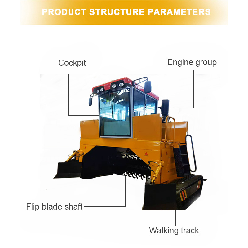 Büyük Kapasiteli Tarım Mobil K - Compost Turner Machine incelemesi ve fiyatı